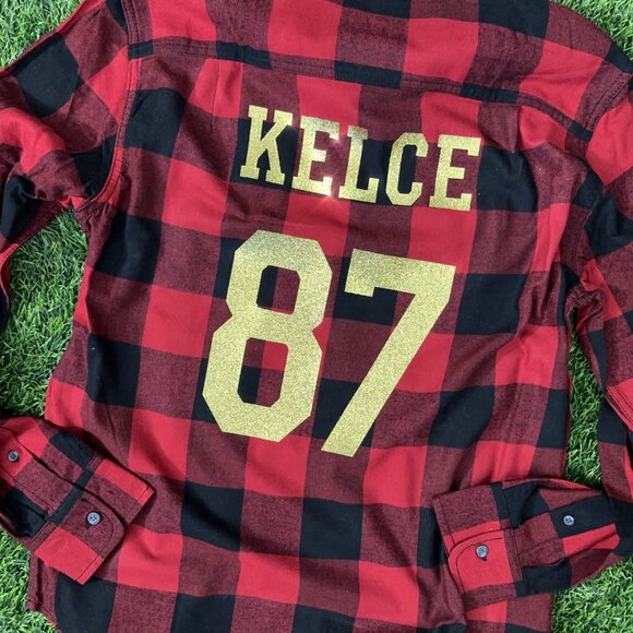 KC Kelce Player Flannel - Picture 1 of 4